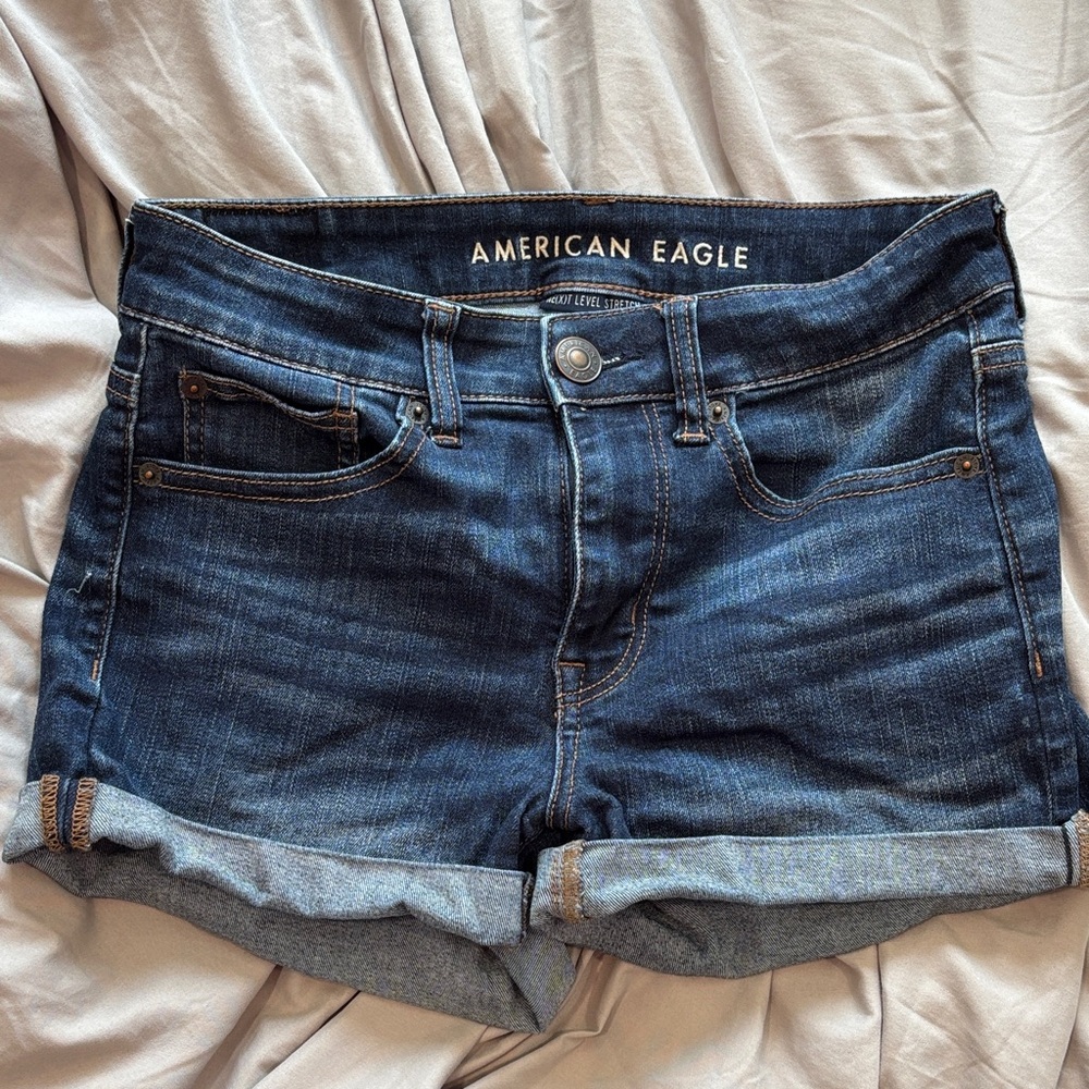 American Eagle Outfitters Dark Blue Jean Shorts